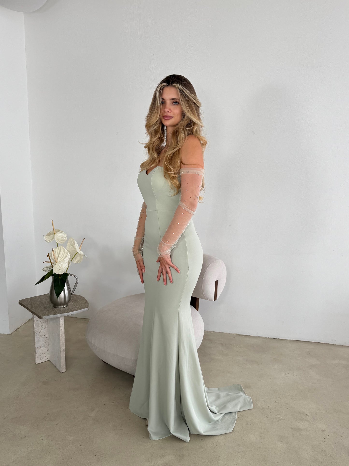 Inci Dress in Salbei
