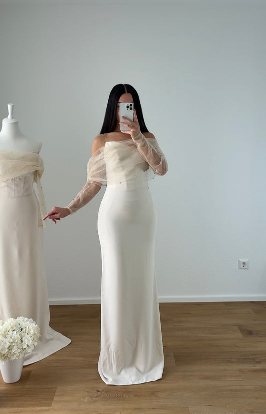 Inci Dress in Beige